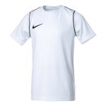 T - shirt de football enfant nike dri - fit blanc et noir