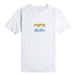 T - shirt garon - billabong - blanc - manches courtes - coton - srigraphie graphique