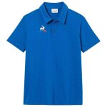 T - shirt gar�on - coq sportif - polo ss presentation cobalt - manches courtes - col polo