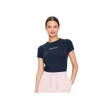 T shirt guess femme print g bleu coton