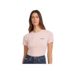 T shirt guess femme slim print rose coton