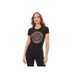 T shirt - guess - femme - strass - noir - coton