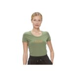 T shirt guess femme studs box kaki coton