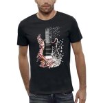 T - shirt guitare electrique - musique - pixel evolution - homme - ralit augmente