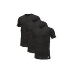 T - shirt homme adidas - uni - paquet de 3 - noir - col en v - manches 1 / 2 T - shirt homme adidas - uni - paquet de 3 - noir - col en v - manches 1 / 2