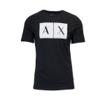 T - shirt homme - armani exchange - noir 166091 - manches courtes - 100% coton