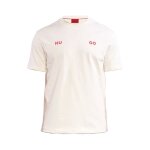 T - shirt blanc cass� dendat x hugo