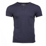 T - shirt homme bleu la maison blaggio - col v - manches courtes - 100% coton