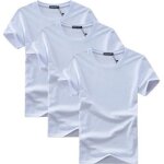 T - shirt homme funmoon lot de 3 - encolure arrondie - basique coton - couleur unie - manche courte casual ... T - shirt homme funmoon lot de 3 - encolure arrondie - basique coton - couleur unie - manche courte casual ...