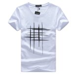 T - shirt homme boutique hugo - manches courtes - col rond - blanc - 60% coton