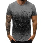 T shirt hommes de marque impression col rond t shirt hommes baggy � manches courtes tee shirt hommegris ...