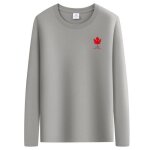 Shirt homme - insfity - sweat manches longues en coton mi - saison - col rond - kaki