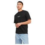 T - shirt homme - jack & jones - a - s jorvesterbro tee s - noir - 100% coton - manches courtes