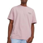 T - shirt homme jack & jones toast - rose - manches courtes - 100% coton