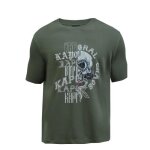 T - shirt homme kaporal thor - couleur kaki - coupe slim - col classique