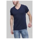 T - shirt homme - kebello - marine - col v - manches courtes - 100% coton