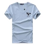T - shirt homme manches courtes col v tee shirt ete imprim� grande taille - gris - insfity - mp33283468 ...