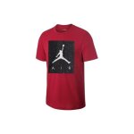T - shirt homme nike jordan poolside rouge - 100% coton - manches courtes - col arrondi