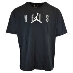 T - shirt homme nike nba brooklyn nets courtside en coton noir