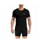 Pierrecardin - t - shirt homme coton aucun signature rgular col rond manches courtes - noir (pice)