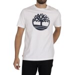 T - shirt homme timberland kennebec river arbre blanc - manches courtes - col boutonn� - coton - regular ...