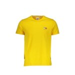 T - shirt homme tommy jeans jaune - marque tommy jeans - manches courtes - coton bio