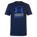 T - shirt homme - under armour - sportstyle logo - bleu marine - manches courtes - anti - humidit