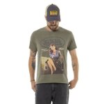 T - shirt homme - von dutch - kaki - imprim� vintage - manches courtes - regular fit