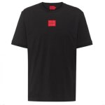 T - shirt hugo boss diragolino 212 regular fit en coton avec tiquette logo rouge