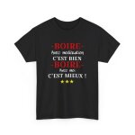 T - shirt humoristique - non spécifié - boire avec modération - coton - manches courtes - mixte T - shirt humoristique - non spécifié - boire avec modération - coton - manches courtes - mixte