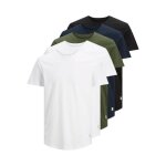T - shirt - jack & jones - noa - blanc - manches courtes - col arrondi