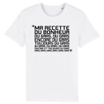 T shirt kaamelott karadoc la recette du bonheur - pour homme - coton 100% bio - confectionn� en france ...