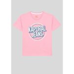 T - shirt - kaporal - otler - rose - 100% coton - manches courtes