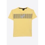 T - shirt - kaporal - pax - jaune - manches courtes - imprim poitrine
