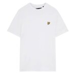 T - shirt plain lyle & scott blanc