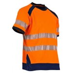 T - shirt maille manches courtes haute visibilit� anti uv - lampion - orange - adulte - mixte