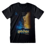 T shirt  manches courtes harry potter dobby poster noir unisexe l