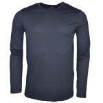 T - shirt manches longues armani exchange noir basique slim pour homme - couleur: noir - taille: s
