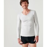 Damart - t - shirt thermolactyl manches longues maille interlock - gris chin