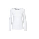 T - shirt manches longues femme neutral - blanc