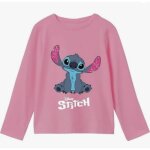 T - shirt manches longues coton stitch rose fille - - rose
