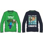 T - shirt minecraft enfant modele vert