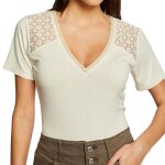 T - shirt - morgan - blanc - col v - manches courtes - 95% viscose T - shirt - morgan - blanc - col v - manches courtes - 95% viscose