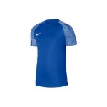 Nike dri - fit academy t - shirt homme bleu - manches courtes col rond 100% polyester