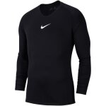 T - shirt nike y nk dry park 1stlyr jsy ls pour enfant - noir / blanc - respirant T - shirt nike y nk dry park 1stlyr jsy ls pour enfant - noir / blanc - respirant