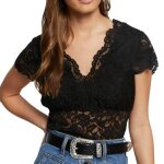 T - shirt noir femme morgan dansa