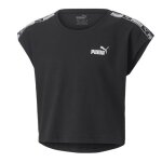 T - shirt noir fille puma tape tee g T - shirt noir fille puma tape tee g