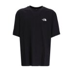 T - shirt oversize logo brod� - the north face - homme - noir - manches courtes - 100% coton