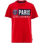 T - shirt - paris saint germain - collection officielle - rouge - manches courtes - 100% coton