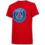 T - shirt - paris saint germain - enfant - rouge - manches courtes - coton